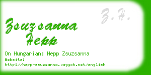 zsuzsanna hepp business card
